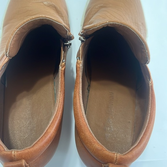 Jollmall Sneaker Ankle Boot Wedges Zip Up Leather | Size 10 (Fits like 9) - Picture 7 of 7